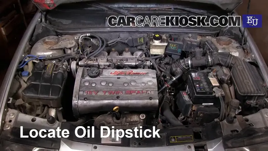 1997 Alfa Romeo 145 T.Spark 1.4L 4 Cyl. Oil Check Oil Level